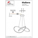 SE LED 60 MALBERA PENDANT CHROME Β5