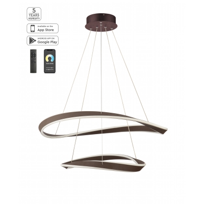 SE LED SMART 80 MATEO PENDANT COFFEE BROWN Β5