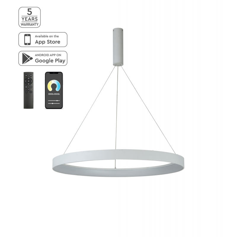 SE LED SMART 80 AMAYA PENDANT WHITE Δ5 SE LED SMART 80 AMAYA PENDANT WHITE Δ5