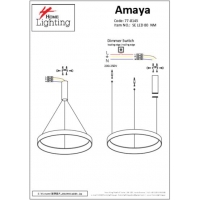 SE LED 80 AMAYA PENDANT NICKEL MAT Ε5