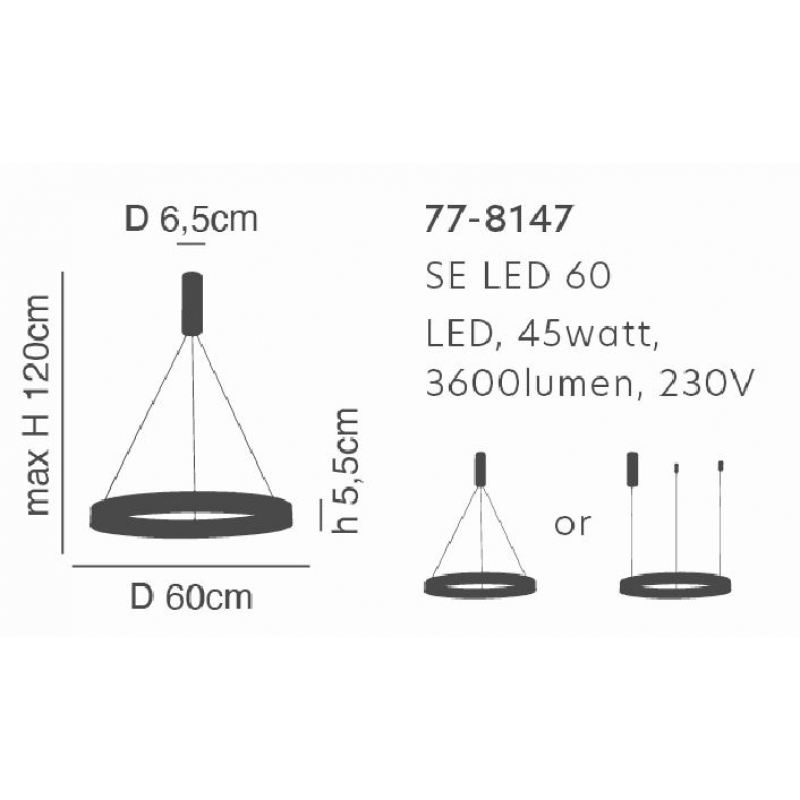 SE LED 60 AMAYA PENDANT GOLD MAT Ε5 SE LED 60 AMAYA PENDANT GOLD MAT Ε5