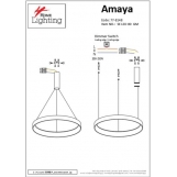 SE LED 80 AMAYA PENDANT GOLD MAT Δ5