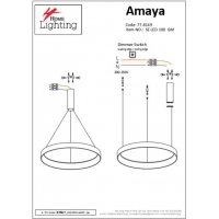 SE LED 100 AMAYA PENDANT GOLD MAT Δ5 SE LED 100 AMAYA PENDANT GOLD MAT Δ5
