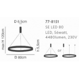 SE LED 80 AMAYA PENDANT COPPER Δ5