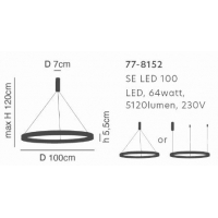 SE LED 100 AMAYA PENDANT COPPER Γ5