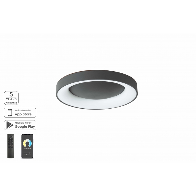 SE LED SMART 60 AMAYA CEILING BLACK Δ3