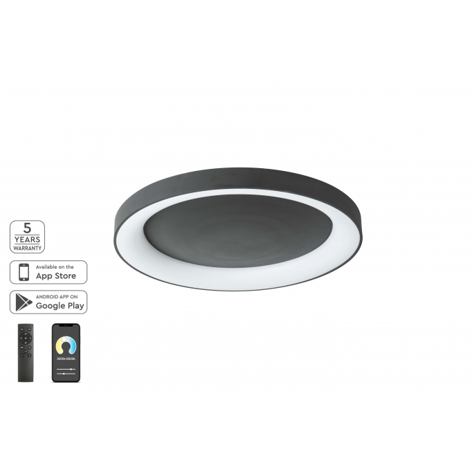 SE LED SMART 80 AMAYA CEILING BLACK Δ3