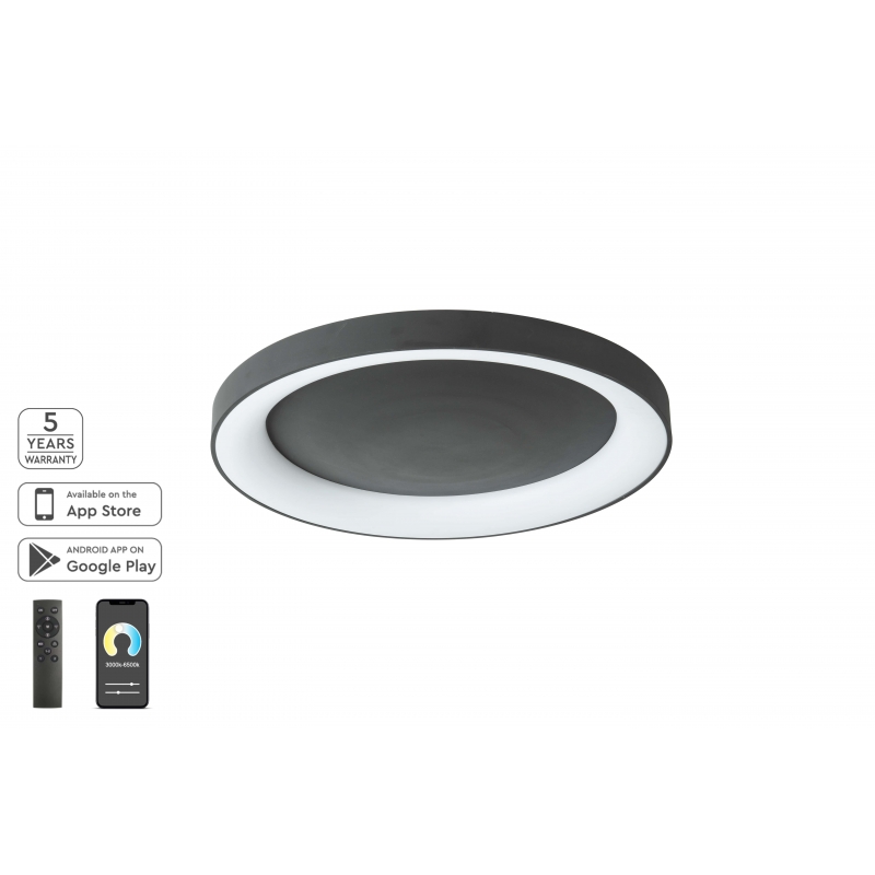 SE LED SMART 80 AMAYA CEILING BLACK Δ3