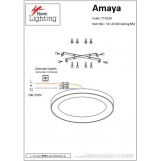 SE LED 80 AMAYA CEILING NICKEL MAT Δ3