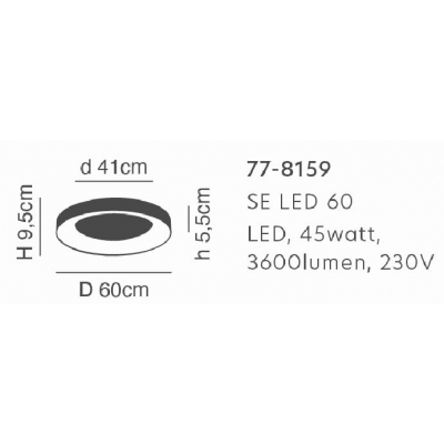 SE LED 60 AMAYA CEILING BRUSHED GOLD Δ3 SE LED 60 AMAYA CEILING BRUSHED GOLD Δ3