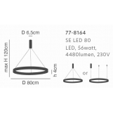 SE LED 80 AMARYLIS PENDANT CHROME Γ5