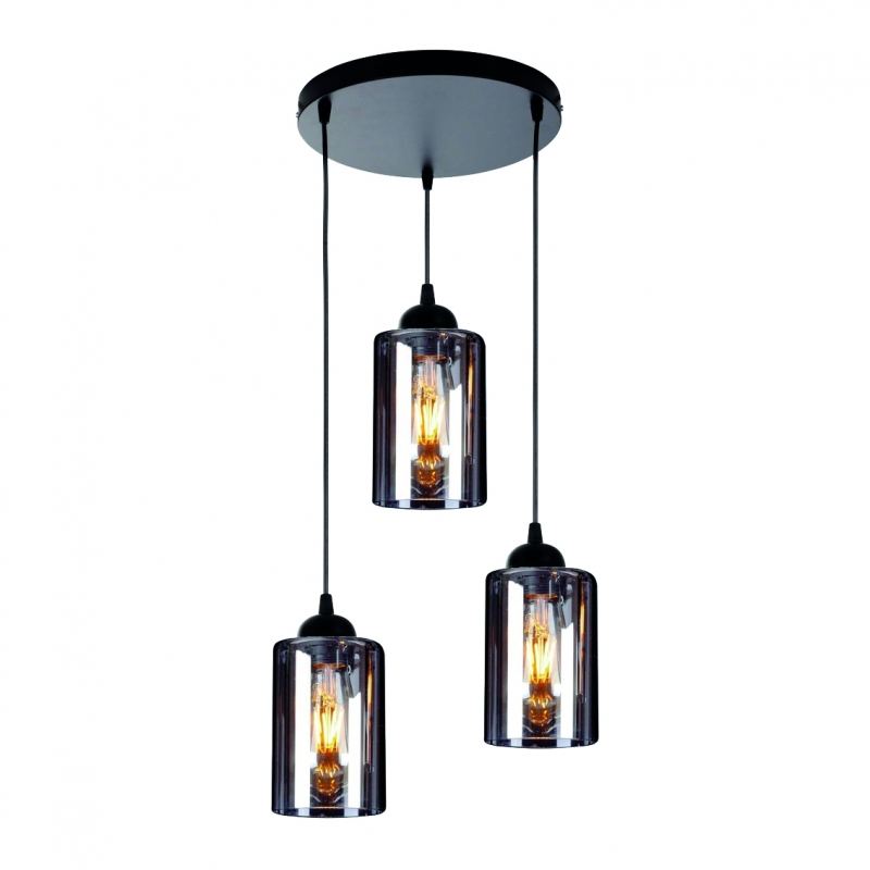 KQ 8877-3A SMOG PENDANT SMOKED GLASSES Ζ2 KQ 8877-3A SMOG PENDANT SMOKED GLASSES Ζ2