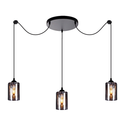 KQ 8877-3A SMOG PENDANT SMOKED GLASSES Ζ2