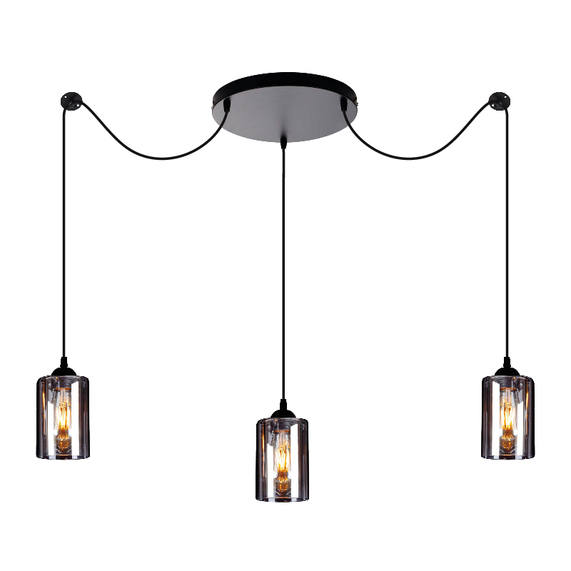 KQ 8877-3A SMOG PENDANT SMOKED GLASSES Ζ2