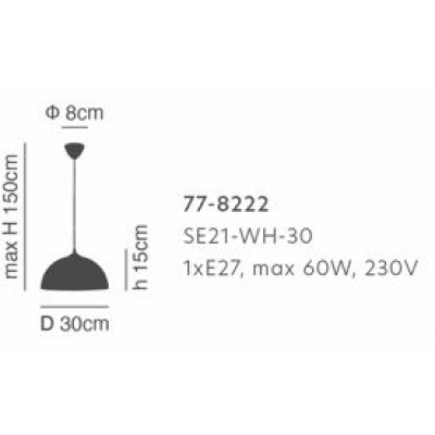 SE21-WH-30 EMULSE OPAL GLASS PENDANT E3 SE21-WH-30 EMULSE OPAL GLASS PENDANT E3