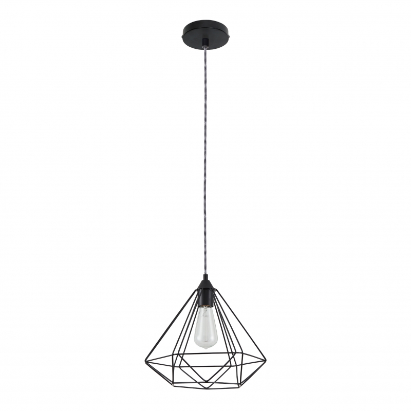 SE21-BL-33 MILA BLACK METAL GRID PENDANT Δ3 SE21-BL-33 MILA BLACK METAL GRID PENDANT Δ3