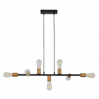 SE21-AB-85 CODY ANTIQUE BNRASS & BLACK METAL PENDANT Δ4