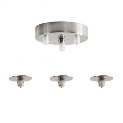 SE21-NM-4-NM3-MS50 ADEPT TUBE Nickel Matt Pendant Black Metal Shade+