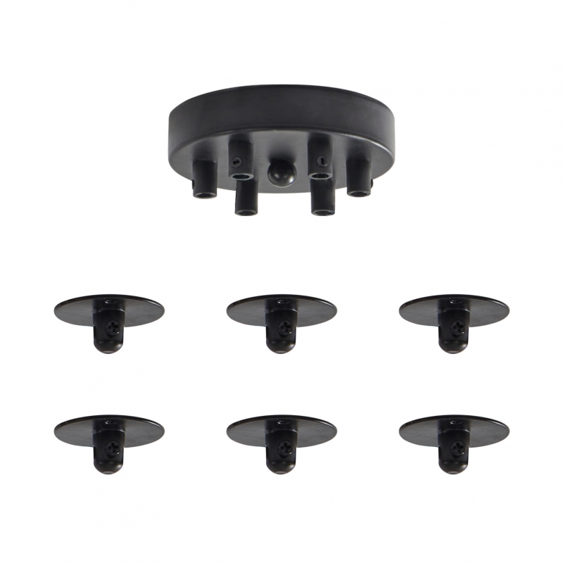 SE21-BL-B10-BL6-MS2 ADEPT PENDANT Black Metal Shade +