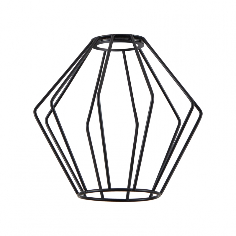 SE21-BL-4-BL3-GR12 ADEPT FLEX Black Pendant Black Metal Grid+