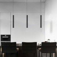 SE21-BL-5 ADEPT TUBE BLACK E27 + GU10 PENDANT B1