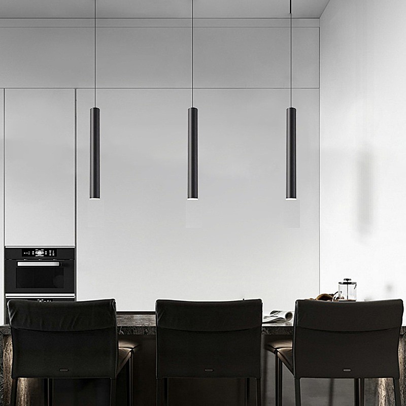 SE21-BL-5 ADEPT TUBE BLACK E27 + GU10 PENDANT B1