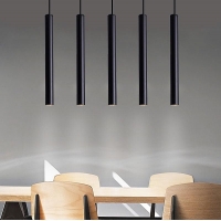 SE21-BL-5 ADEPT TUBE BLACK E27 + GU10 PENDANT B1