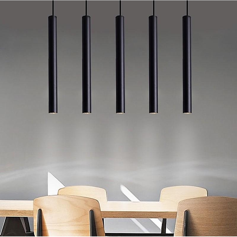 SE21-BL-5 ADEPT TUBE BLACK E27 + GU10 PENDANT B1