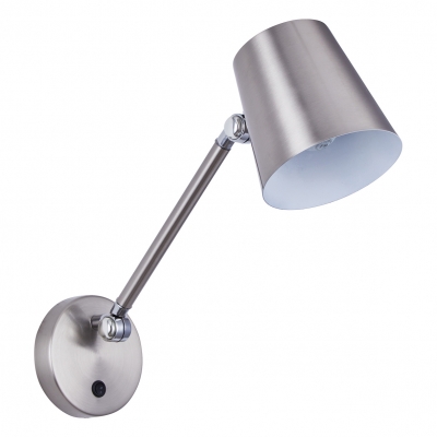 SE21-NM-33 DAVID NICKEL MATT WALL LAMP WITH SWITCHER  B3 SE21-NM-33 DAVID NICKEL MATT WALL LAMP WITH SWITCHER  B3