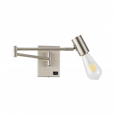 SE21-NM-52 ADEPT NICKEL MATT WALL LAMP Β3 SE21-NM-52 ADEPT NICKEL MATT WALL LAMP Β3