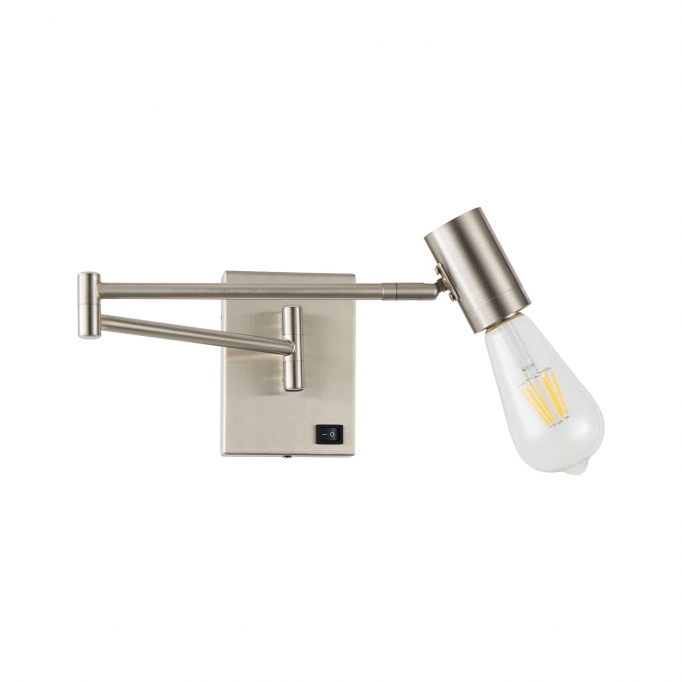 SE21-NM-52 ADEPT NICKEL MATT WALL LAMP Β3