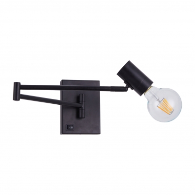 SE21-BL-52 ADEPT BLACK WALL LAMP B3 SE21-BL-52 ADEPT BLACK WALL LAMP B3