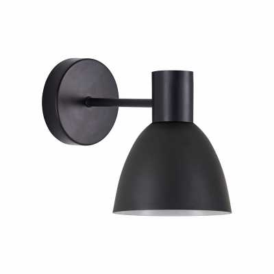 SE21-BL-16-MS2 ADEPT BLACK WALL LAMP BLACK METAL SHADE+ SE21-BL-16-MS2 ADEPT BLACK WALL LAMP BLACK METAL SHADE+