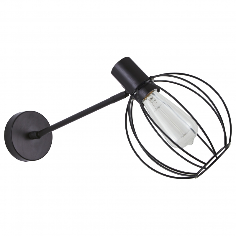 SE21-BL-22-GR2 ADEPT BLACK WALL LAMP BLACK METAL GRID+ SE21-BL-22-GR2 ADEPT BLACK WALL LAMP BLACK METAL GRID+