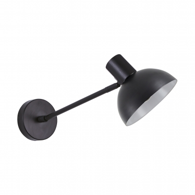 SE21-BL-22-MS3 ADEPT BLACK WALL LAMP BLACK METAL SHADE+ SE21-BL-22-MS3 ADEPT BLACK WALL LAMP BLACK METAL SHADE+