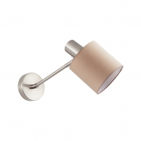 SE21-NM-22-SH3 ADEPT WALL LAMP Nickel Matt Wall lamp Brown Shade+ SE21-NM-22-SH3 ADEPT WALL LAMP Nickel Matt Wall lamp Brown Shade+