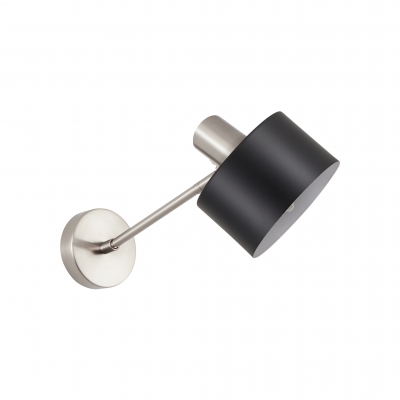 SE21-NM-22-MS1 ADEPT WALL LAMP Nickel Matt Wall lamp Black Shade+ SE21-NM-22-MS1 ADEPT WALL LAMP Nickel Matt Wall lamp Black Shade+