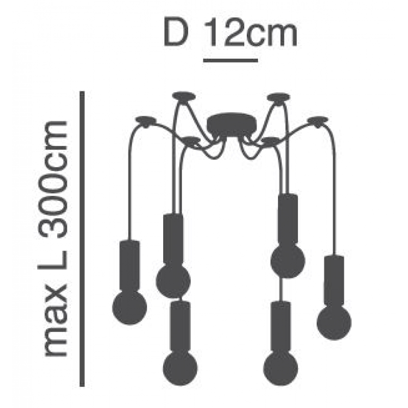 SE21-NM-4-NM6 ADEPT TUBE Nickel Matt Pendant+ SE21-NM-4-NM6 ADEPT TUBE Nickel Matt Pendant+
