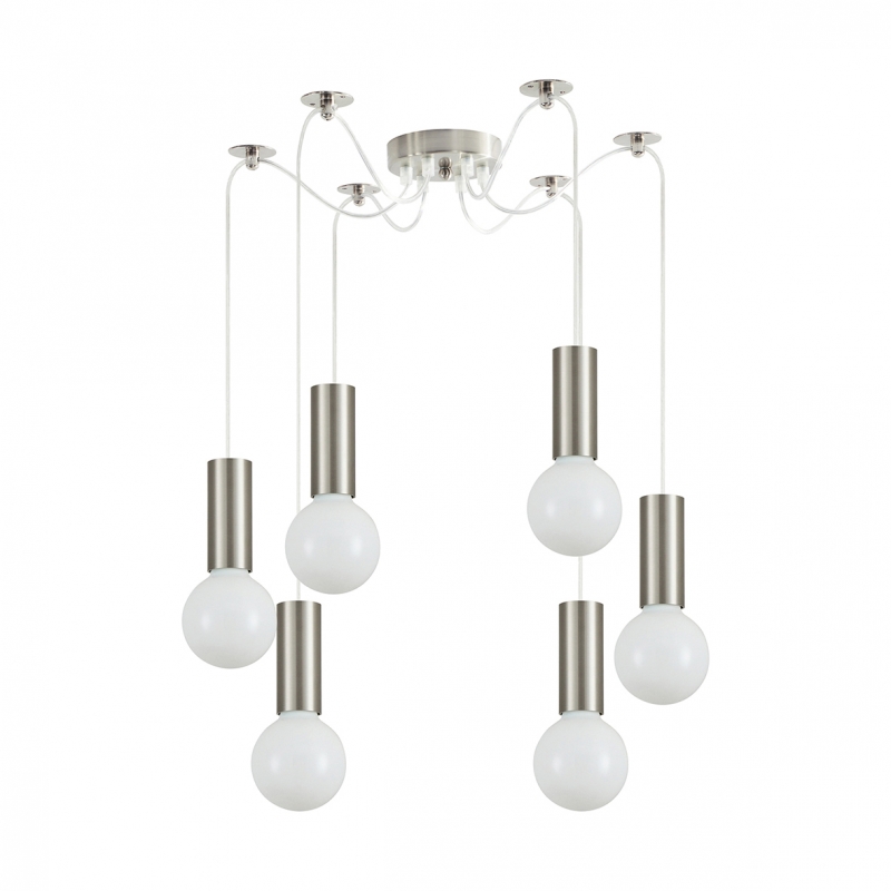 SE21-NM-4-NM6 ADEPT TUBE Nickel Matt Pendant+ SE21-NM-4-NM6 ADEPT TUBE Nickel Matt Pendant+