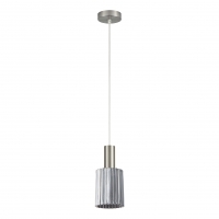 SE21-NM-4-GL1  ADEPT TUBE Nickel Matt Pendant Smoked Glass+