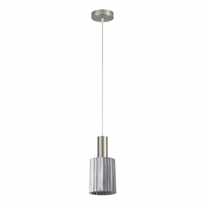 SE21-NM-4-GL1 ADEPT TUBE Nickel Matt Pendant Smoked Glass+ SE21-NM-4-GL1 ADEPT TUBE Nickel Matt Pendant Smoked Glass+
