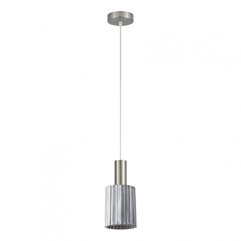 SE21-NM-4-GL1 ADEPT TUBE Nickel Matt Pendant Smoked Glass+ SE21-NM-4-GL1 ADEPT TUBE Nickel Matt Pendant Smoked Glass+