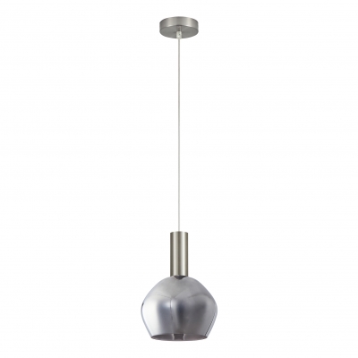 SE21-NM-4-GL2 ADEPT TUBE Nickel Matt Pendant Smoked Glass+ SE21-NM-4-GL2 ADEPT TUBE Nickel Matt Pendant Smoked Glass+