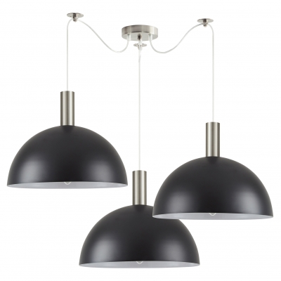 SE21-NM-4-NM3-MS40 ADEPT TUBE Nickel Matt Pendant Black Metal Shade+ SE21-NM-4-NM3-MS40 ADEPT TUBE Nickel Matt Pendant Black Metal Shade+