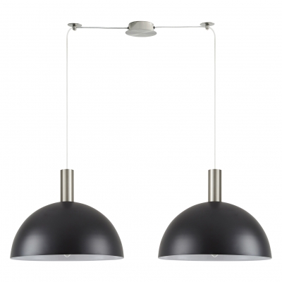 SE21-NM-4-NM2-MS40 ADEPT TUBE Nickel Matt Pendant Black Metal Shade+ SE21-NM-4-NM2-MS40 ADEPT TUBE Nickel Matt Pendant Black Metal Shade+