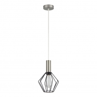 SE21-NM-4-GR1 ADEPT TUBE Nickel Matt Pendant Black Metal Grid+ SE21-NM-4-GR1 ADEPT TUBE Nickel Matt Pendant Black Metal Grid+