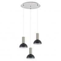 SE21-NM-4-3NM-MS3 ADEPT TUBE Nickel Matt Pendant Black Metal Shade+ SE21-NM-4-3NM-MS3 ADEPT TUBE Nickel Matt Pendant Black Metal Shade+