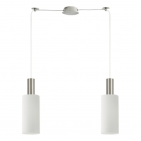 SE21-NM-4-NM2-GL3 ADEPT TUBE Nickel Matt Pendant White Glass+