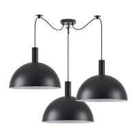 SE21-BL-4-BL3-MS40 ADEPT TUBE Black Metal Shade Pendant+ SE21-BL-4-BL3-MS40 ADEPT TUBE Black Metal Shade Pendant+