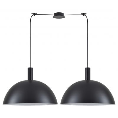 SE21-BL-4-BL2-MS50 ADEPT TUBE Black Metal Shade Pendant+